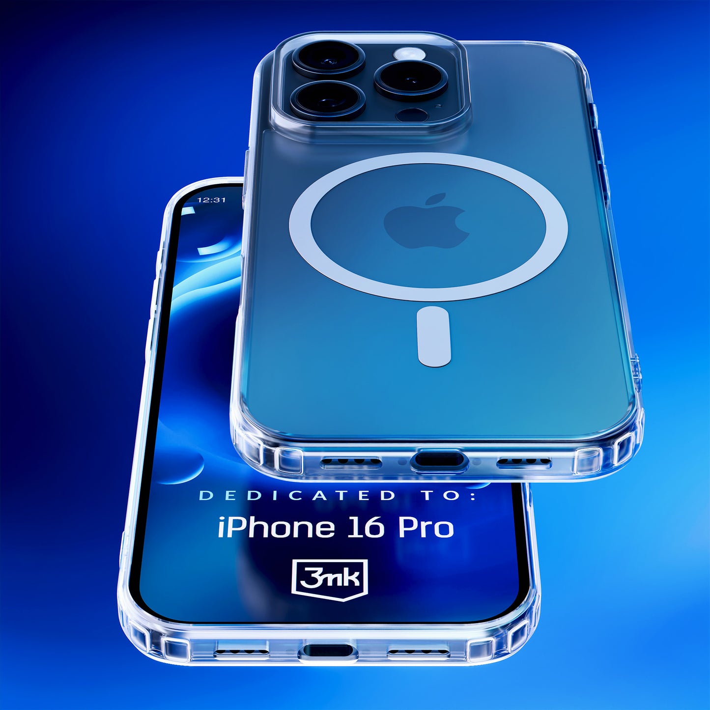 Capa Protetora / 3mk / para Smartphone iPhone 16 Pro / Transparente / MagCase com MagSafe