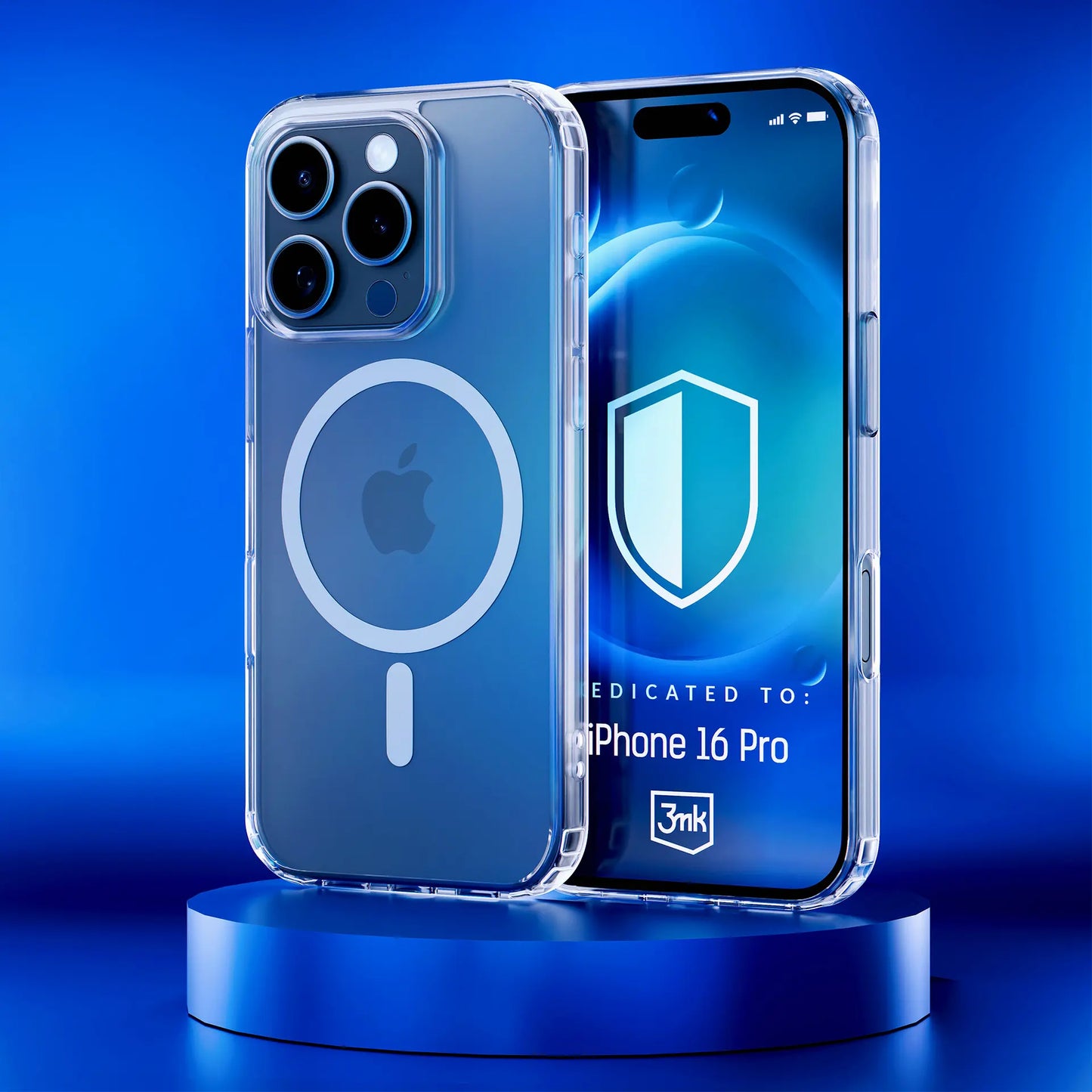 Capa Protetora / 3mk / para Smartphone iPhone 16 Pro / Transparente / MagCase com MagSafe