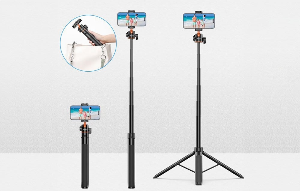 Tripé Premium Puluz para Smartphone com SelfieStick 1.4m PU730B