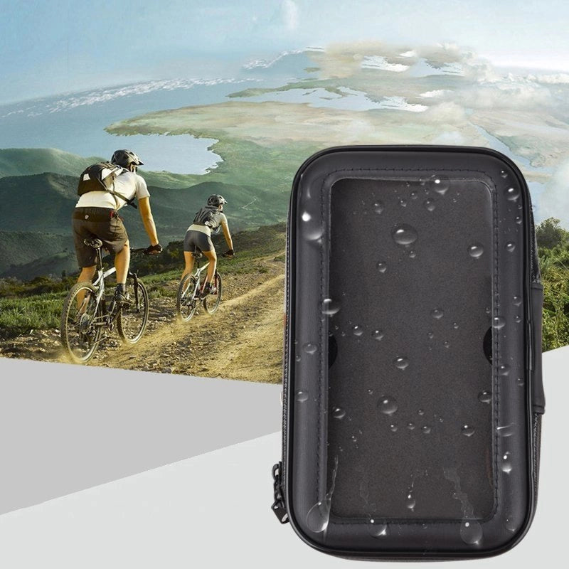 Bike Phone waterproof Mount, Universal Case Bicycle & Motorcycle Phone Holder Mount Size XL (max phone size: 165 mm x 80 mm) black (without handlebar mounting)_5