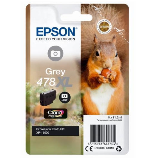 Epson ink cartridge grey Claria Photo HD 478 XL    T 04F6_0