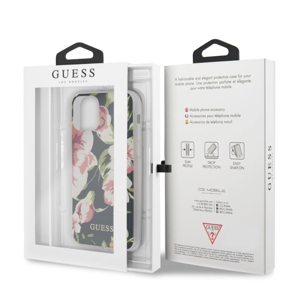Guess GUHCN65IMLFL03 iPhone 11 Pro Max granatowy/navy N°3 Flower Collection_6