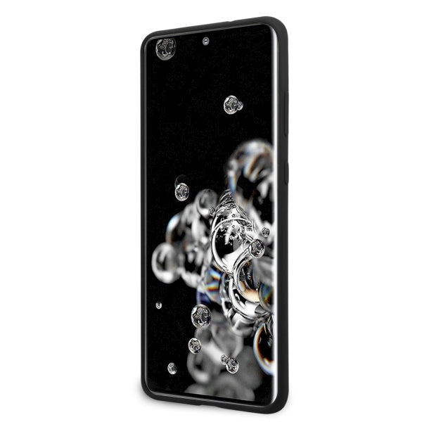 Guess GUHCS69LS4GBK S20 Ultra G988 black/black hard case Silicone 4G Tone On Tone_3