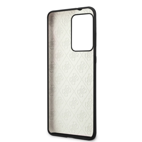 Guess GUHCS69LS4GBK S20 Ultra G988 black/black hard case Silicone 4G Tone On Tone_5