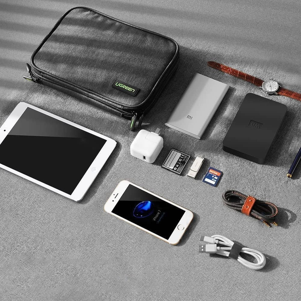 Ugreen case box for hard drive HDD SSD phone cables accessories 24.5 x 17.5 x 5 cm gray (50147 LP149)_6