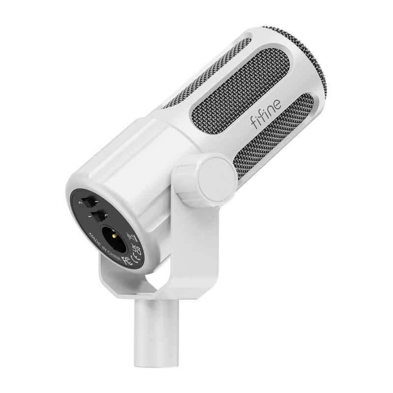 Fifine Tank1 Dynamic Microphone (White)_2
