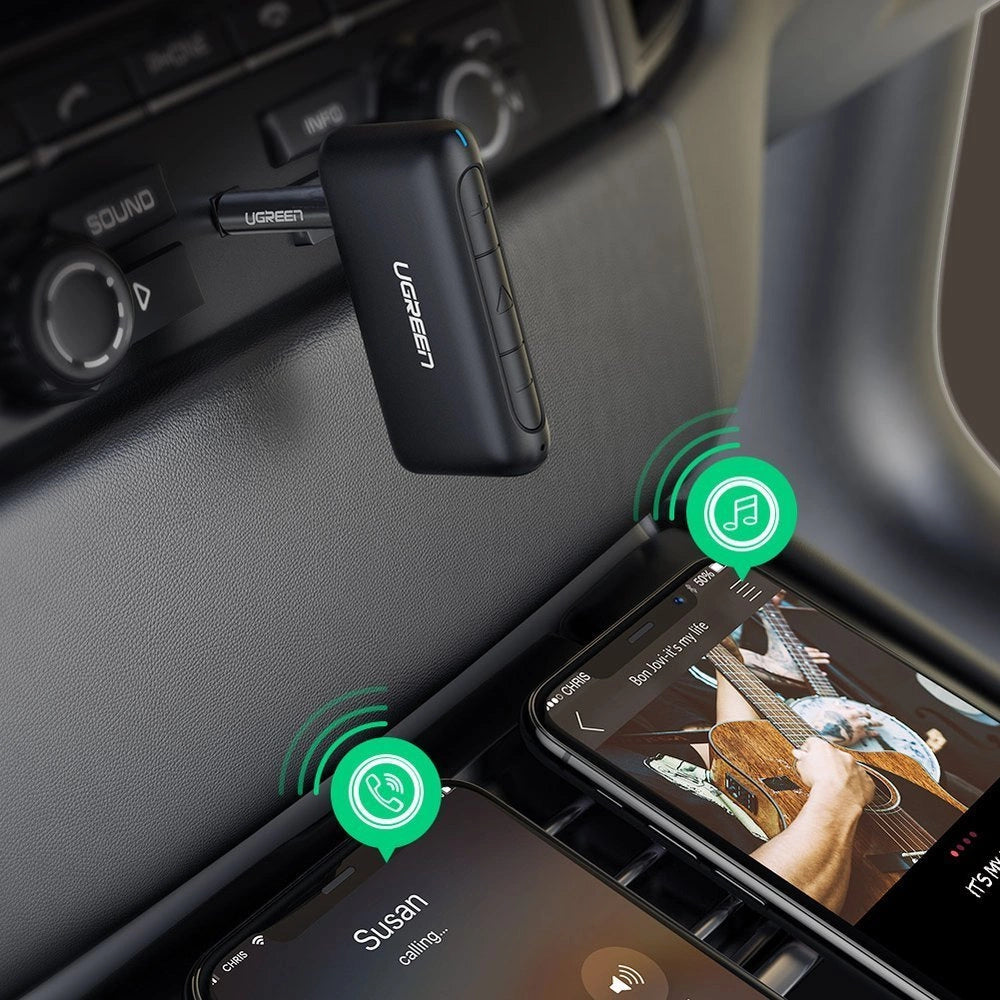 Ugreen Bluetooth 5.0 audio receiver AUX mini jack for car black (70303)_7