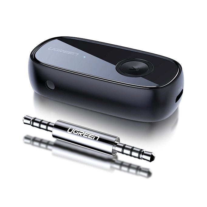 Ugreen Bluetooth 5.0 audio receiver AUX aptX, aptX LL mini headphone jack black (70304)_0