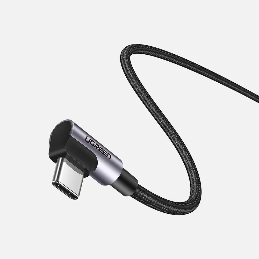 Ugreen US323 angled USB-C - USB-C PD QC SCP 3A 480Mb/s cable 1m - gray_8