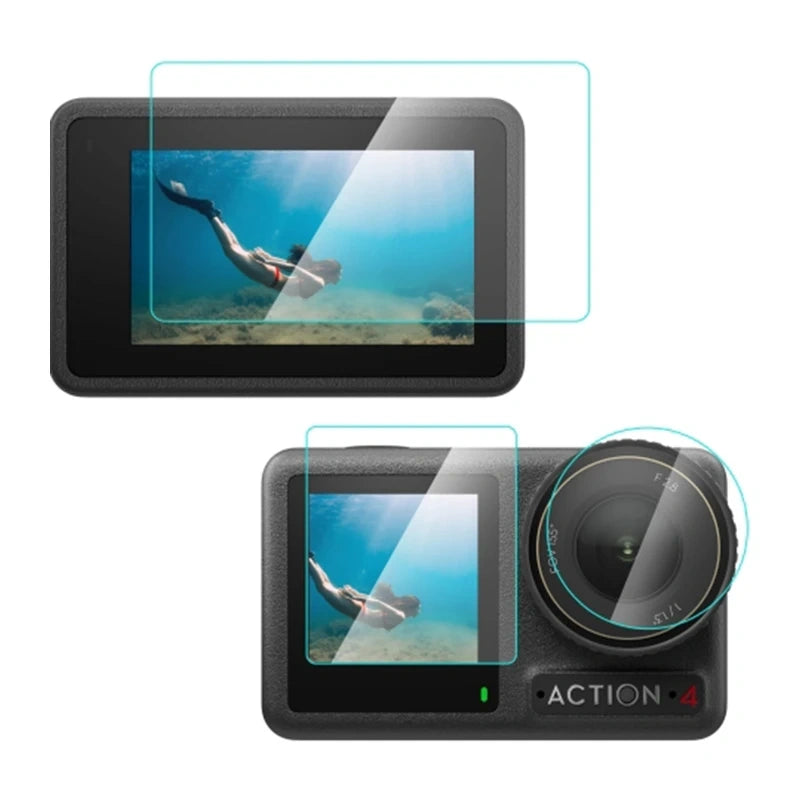 Puluz Tempered Glass for DJI Osmo Action 4 (Clear)_0