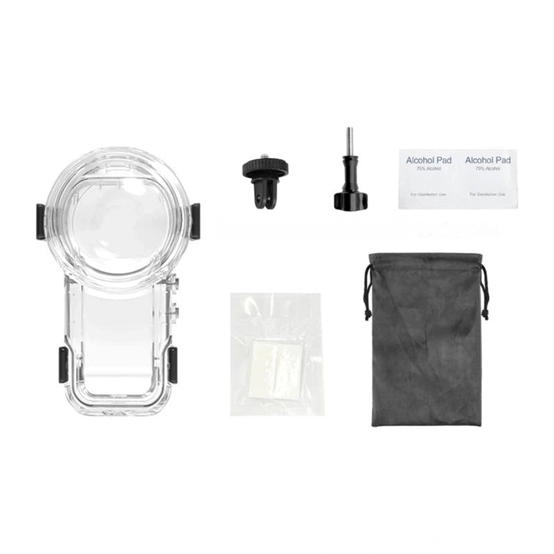 Puluz Waterproof Case (60 m) with Quick-Release Mount for Insta360 X5 (Transparent)_1