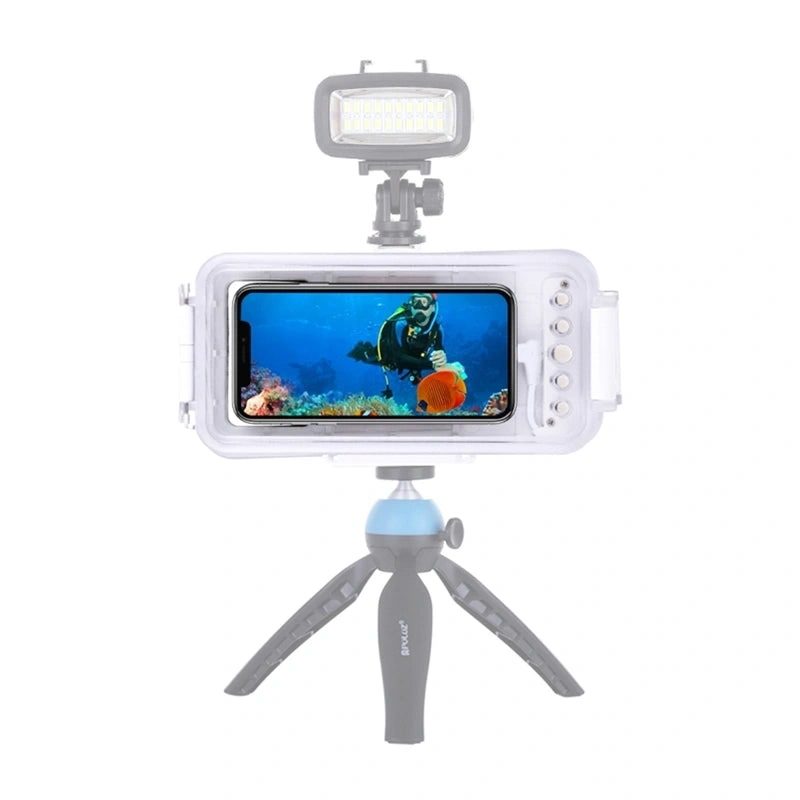 Puluz Waterproof Case (45m) for iPhone: For Underwater Photos and Videos (White)_2
