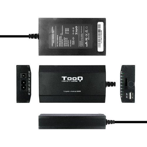 Cargador de Portátil TooQ TQLC-100BS01M/ 100W/ Manual/ 12 Conectores/ Voltaje 12-24V/ 1 USB_4
