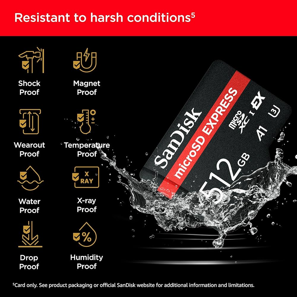 Cartão Memória SanDisk microSD EXPRESS 512GB Switch 2 ready