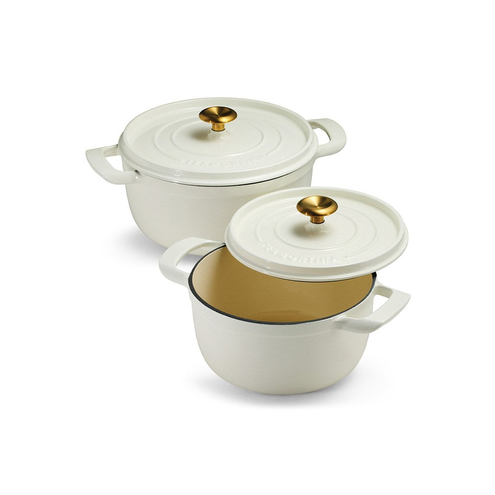Panela com tampa de ferro fundido esmaltado, latte, 26 cm / 5,6 l_0