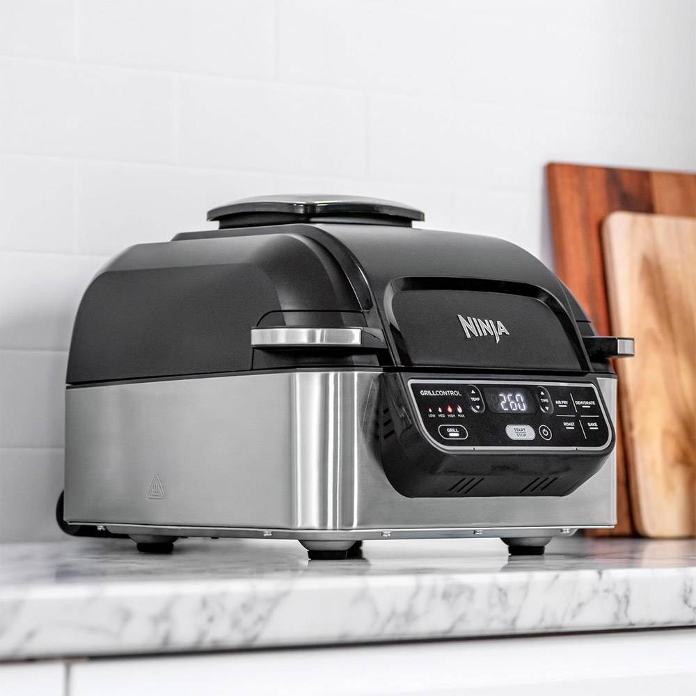 Fritadeira Air Fryer (Sem Óleo) Ninja AG301EU Foodi Grill 5.8L 1750W Preta