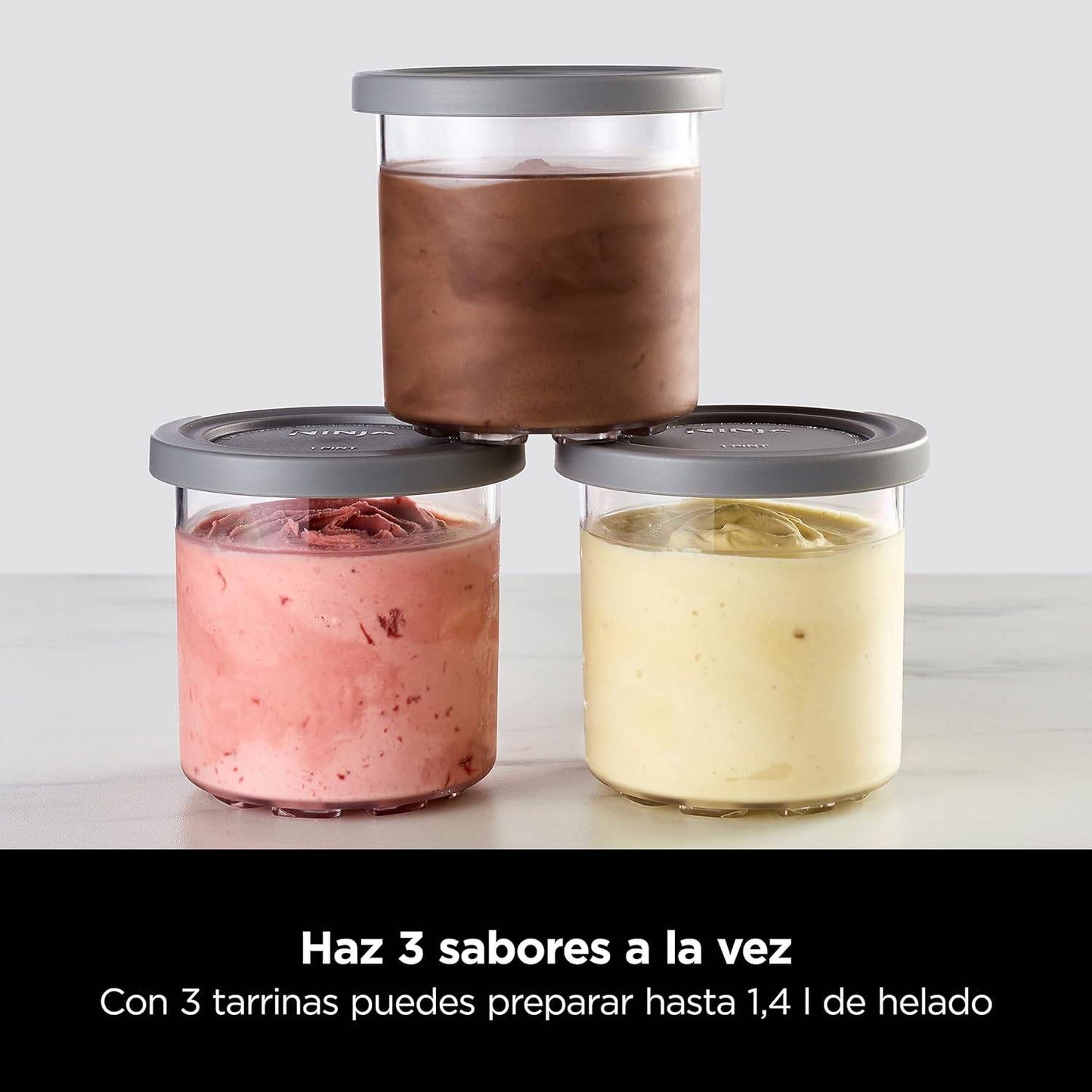 Máquina de Fazer Gelados Ninja NC300EU CREAMi 1.4L 7 Programas Preta