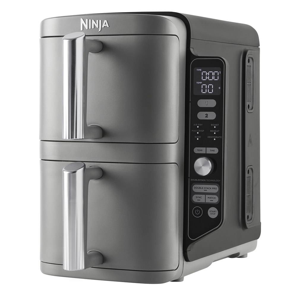 Fritadeira Air Fryer (Sem Óleo) Ninja SL400EU Double Stack XL 9.5L 2470W Cinzenta