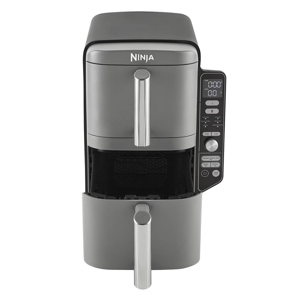 Fritadeira Air Fryer (Sem Óleo) Ninja SL400EU Double Stack XL 9.5L 2470W Cinzenta