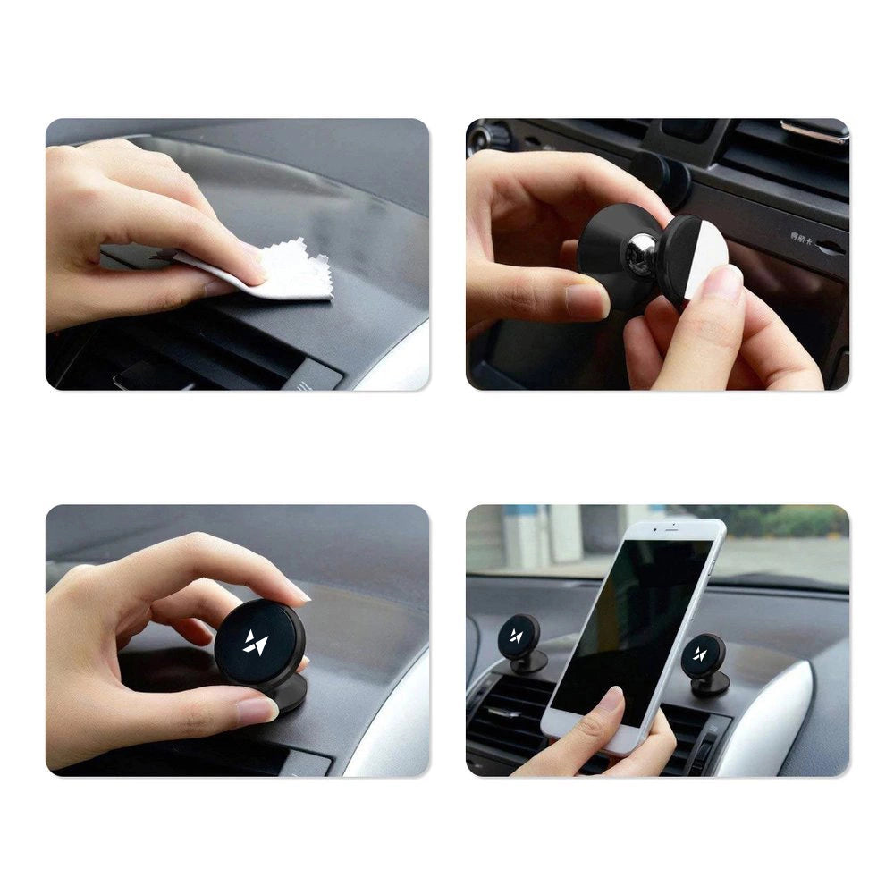 Wozinsky Magnetic Car Dashboard 360 Self-adhesive Black (WMH-05)_7