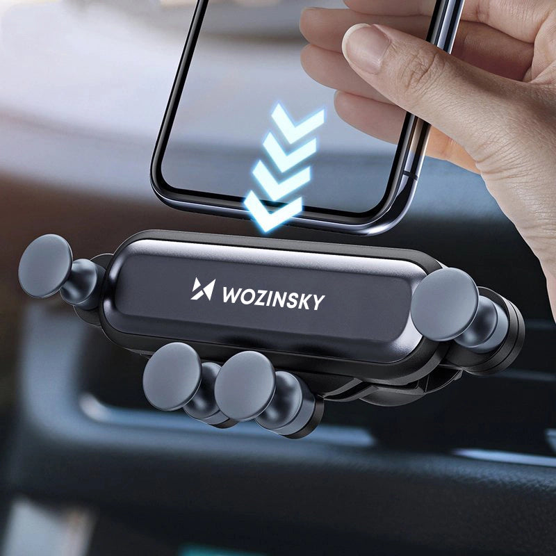 Wozinsky car phone holder gravity for ventilation grille black (WCH-05)_14