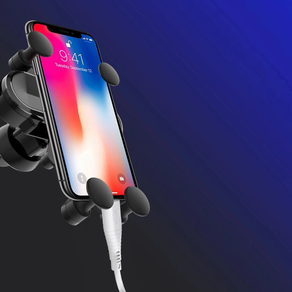 Wozinsky car phone holder gravity for ventilation grille black (WCH-05)_25