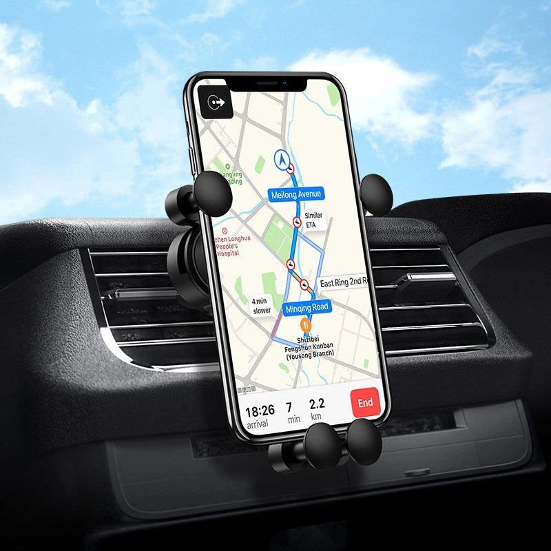 Wozinsky car phone holder gravity for ventilation grille black (WCH-05)_4