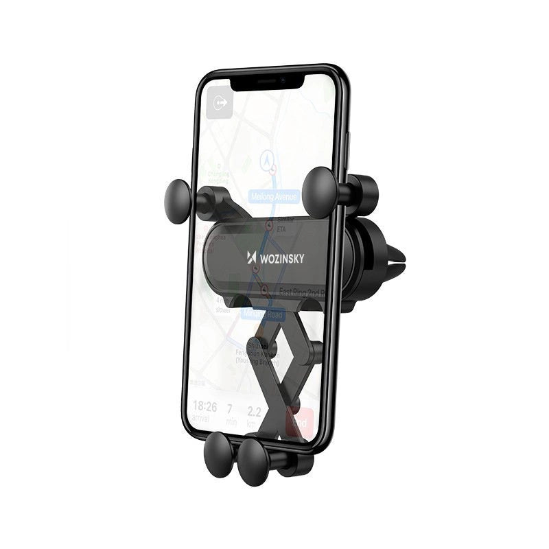 Wozinsky car phone holder gravity for ventilation grille black (WCH-05)_1