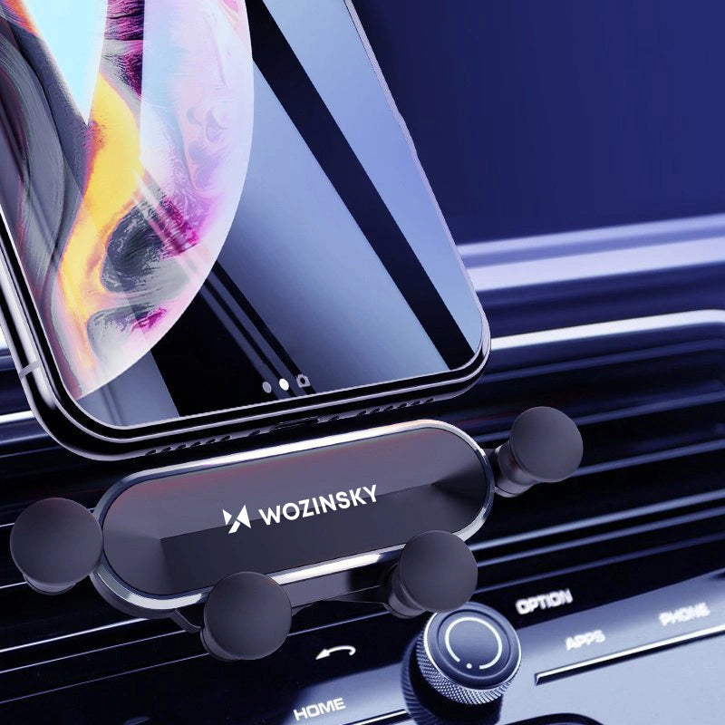 Wozinsky car phone holder gravity for ventilation grille black (WCH-05)_26