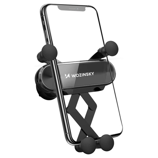 Wozinsky car phone holder gravity for ventilation grille black (WCH-05)_0