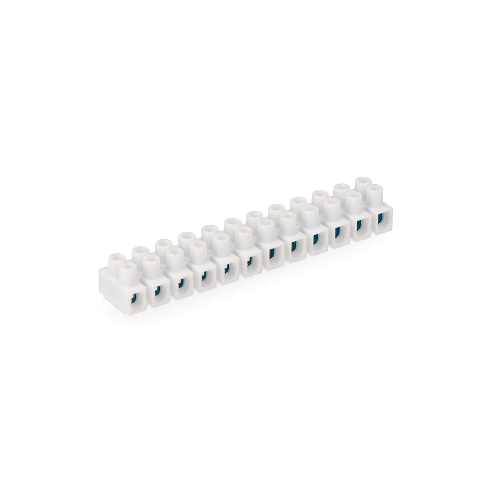 Régua de junção de 4mm, 12 conectores, homologada, branca_0