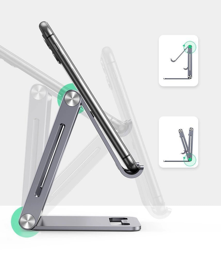 Ugreen metal aluminum folding phone holder tablet gray (LP263 80708)_14