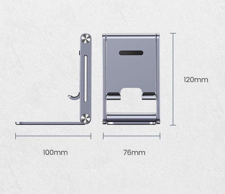 Ugreen metal aluminum folding phone holder tablet gray (LP263 80708)_17
