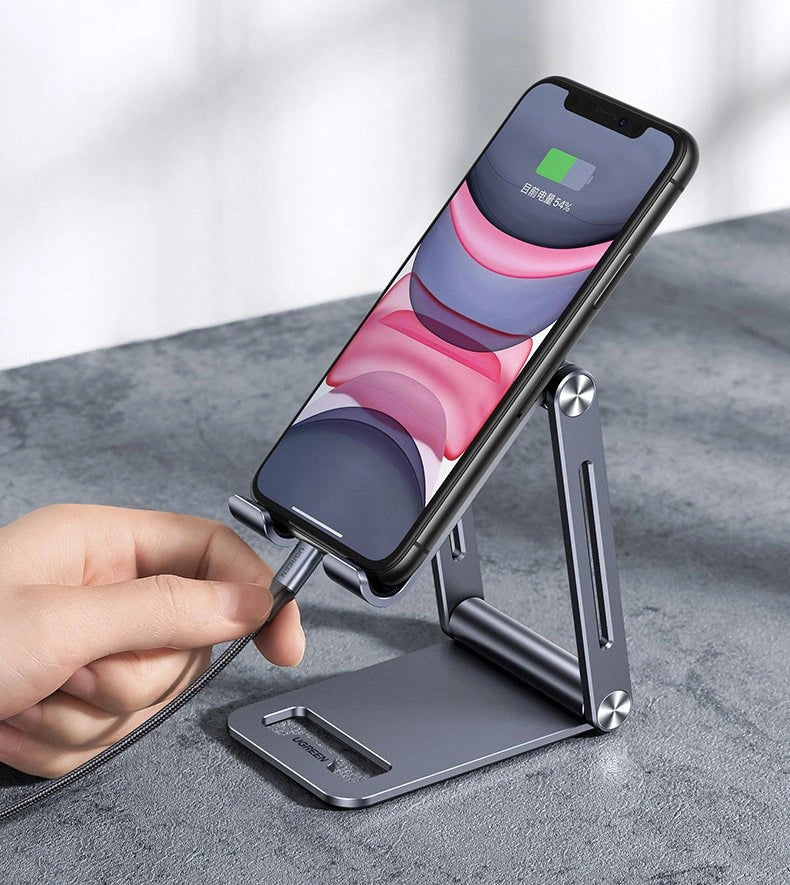 Ugreen metal aluminum folding phone holder tablet gray (LP263 80708)_25