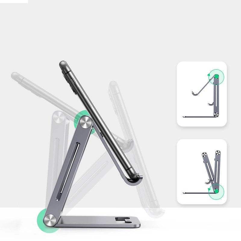 Ugreen metal aluminum folding phone holder tablet gray (LP263 80708)_3