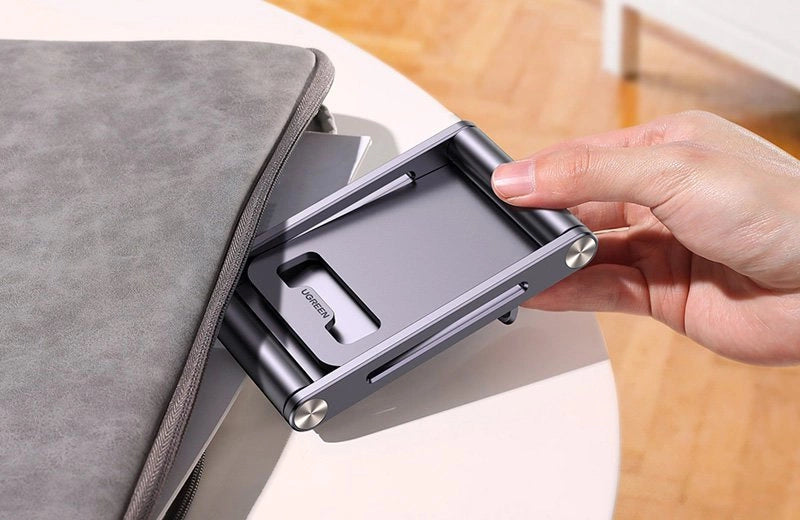 Ugreen metal aluminum folding phone holder tablet gray (LP263 80708)_5
