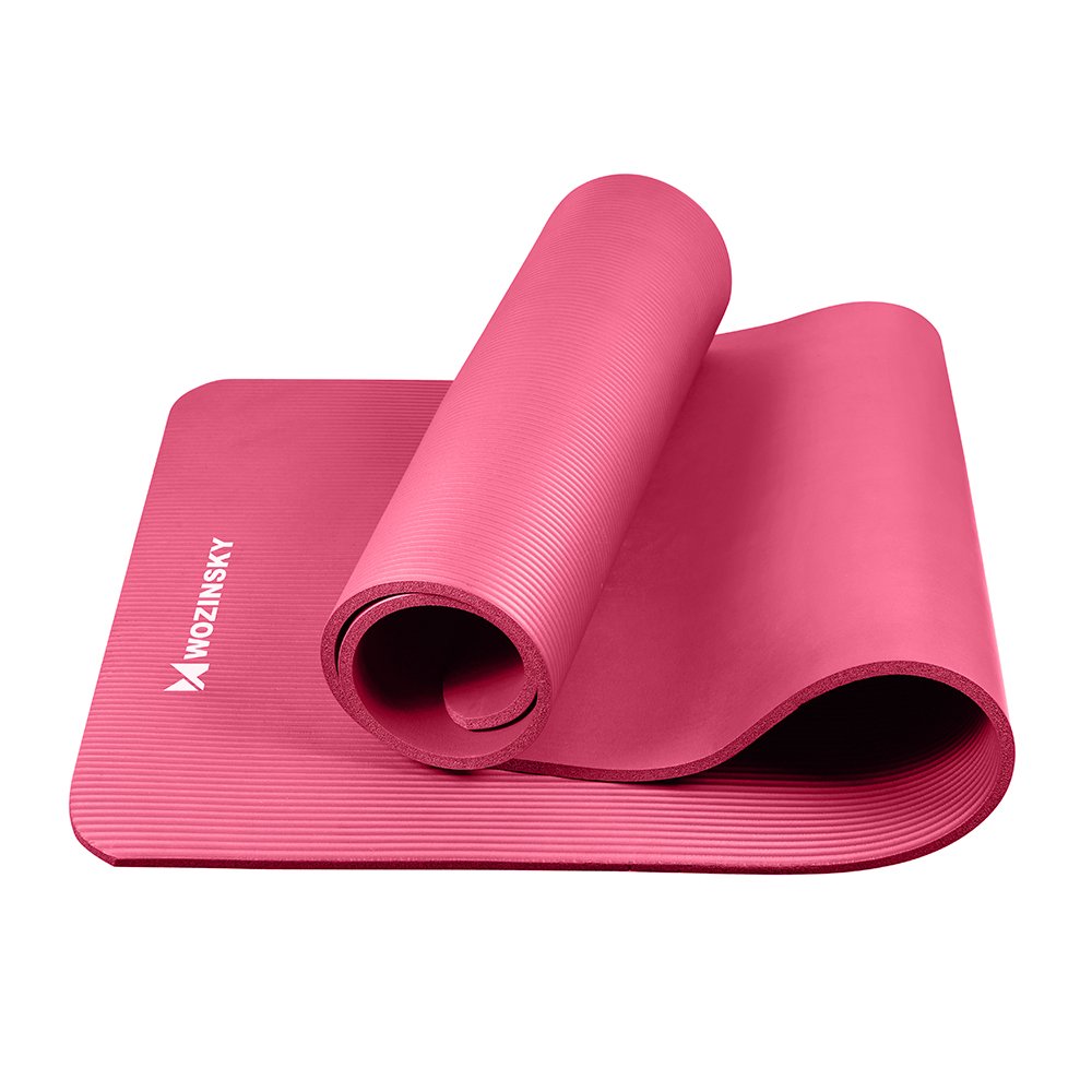 Wozinsky exercise mat 181 x 63 x 0.9 cm thick gymnastic yoga mat pink_3