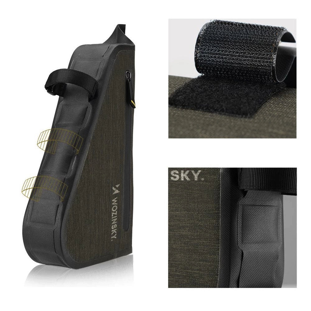 Wozinsky bicycle frame bag 3.5 l gray (WBB15BK)_3