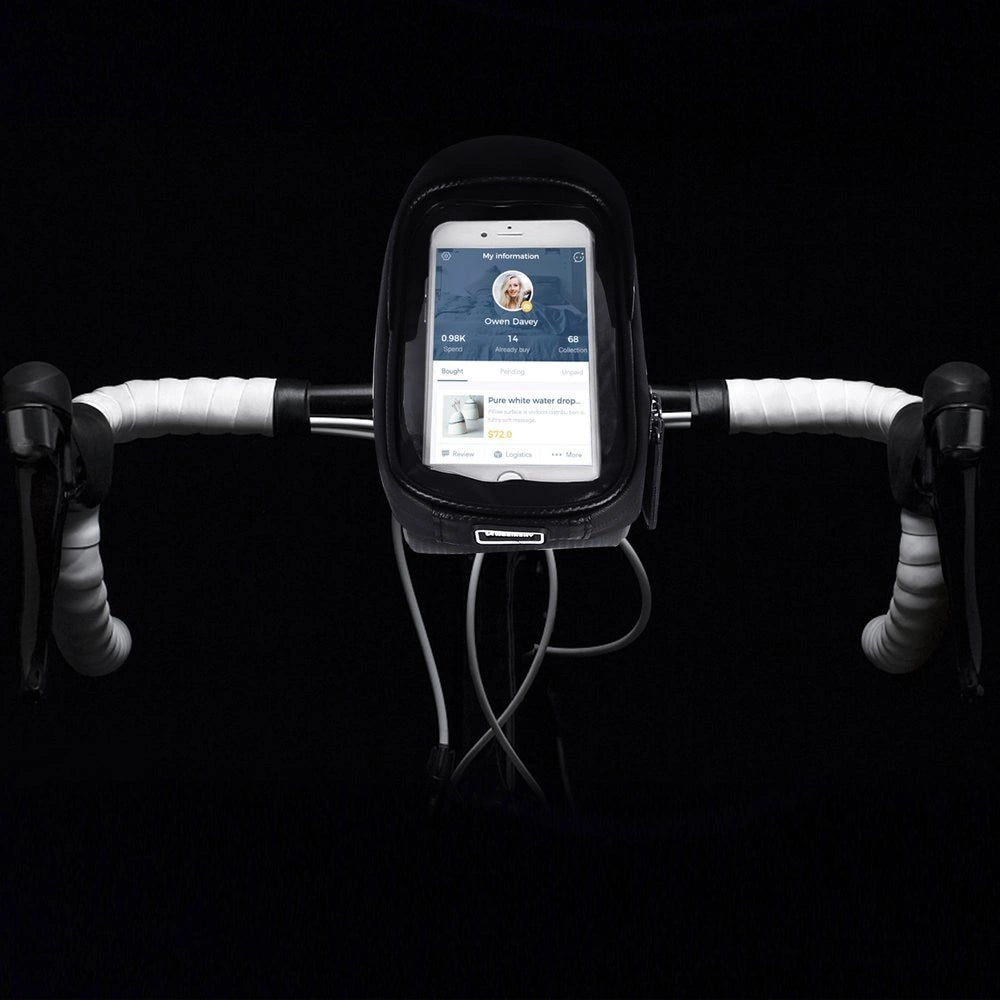 Wozinsky bike handlebar bag with phone case 1l black (WBB16BK)_10