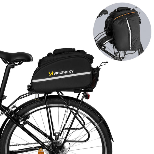 Wozinsky roomy bike carrier bag 35L (rain cover included) black (WBB19BK)_0