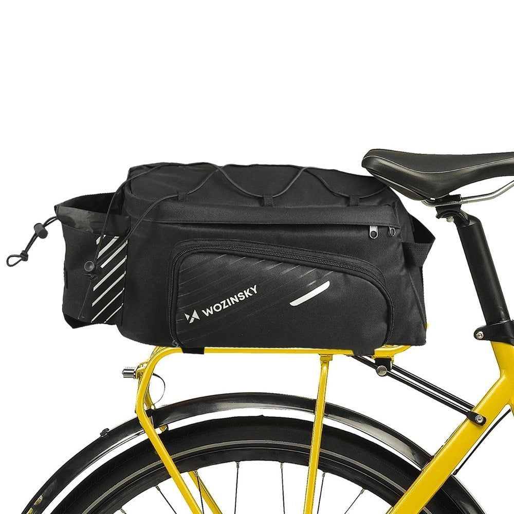 Wozinsky bike carrier bag with 9l shoulder strap (rain cover included) black (WBB22BK)_0