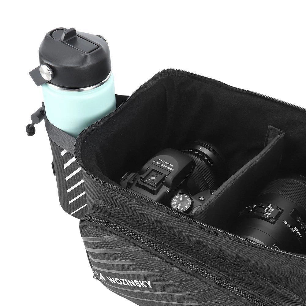 Wozinsky bike carrier bag with 9l shoulder strap (rain cover included) black (WBB22BK)_8