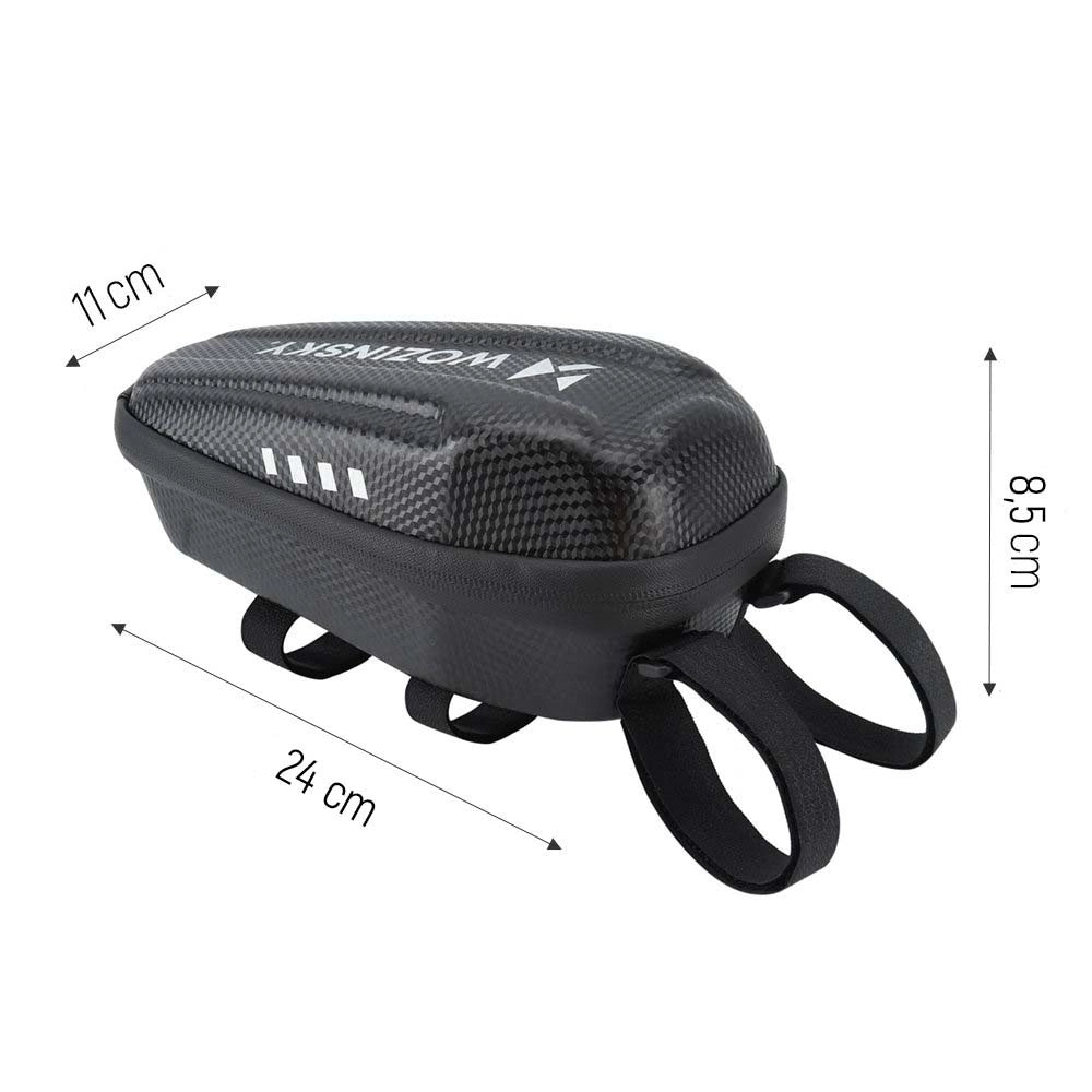 Wozinsky waterproof scooter handlebar bag 2l handlebar bag black (WSB3BK)_3
