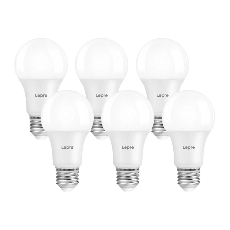 LEPRO 100092-WW-EU-6 A60 E27 7W 800 lm 2700 K dimmable LED bulb, Class E, 6-pack_0