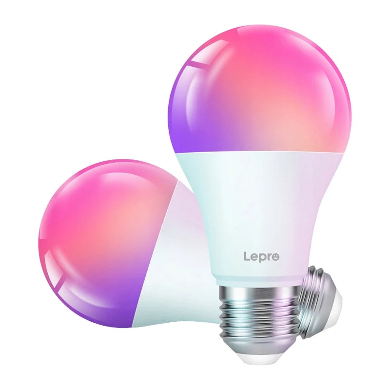 LEPRO B1-EU-2 Smart LED E27 Wi-Fi Light Bulb, 2-Pack_0