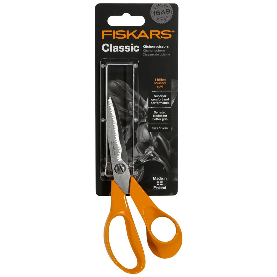 Tesouras de Cozinha Fiskars / 18 cm / Preto / 1000819_0
