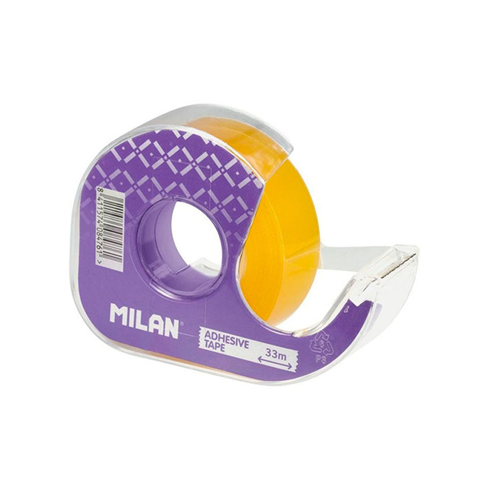 Desenrolador para fita-cola transparente 19mm x 33m cores sortidas milan_0