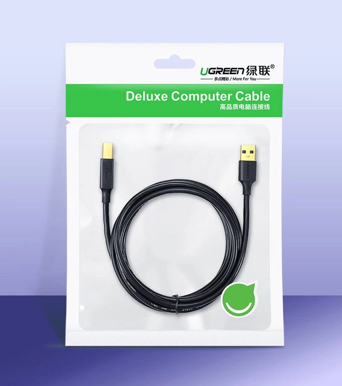 Ugreen USB Type B printer cable (male) - USB 2.0 (male) 480 Mbps 1.5 m black (US135 10350)_4