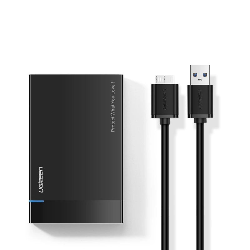 Ugreen bay for HDD SSD disk housing 2.5 '' SATA USB 3.2 Gen 1 (5 Gbps) micro USB SuperSpeed + 0.5 m cable black (US221 30848)_1