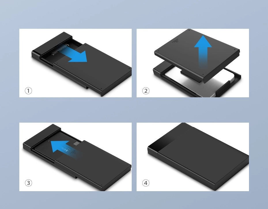 Ugreen bay for HDD SSD disk housing 2.5 '' SATA USB 3.2 Gen 1 (5 Gbps) micro USB SuperSpeed + 0.5 m cable black (US221 30848)_8